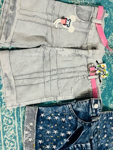 100%new Combo Denim Shorts 🩳 28 No 8 Year Girls