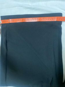 Chic Black Mini Skirt with Slit ☆°