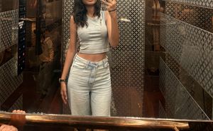 Embroidered Crop Tank Top