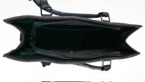 Sabyasachi Calcutta Black Croc Tote Bag