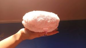 Fluffy Pink Soft Girl Body Powder Puff