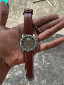 Fastrack Analog Watch with Brown Strap