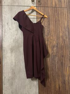 Elegant One-Shoulder Cocktail Dress