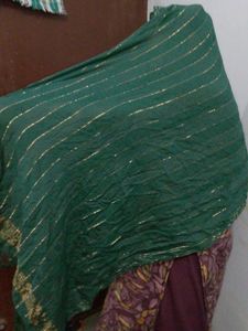 Elegant Emerald Green Dupatta of 1