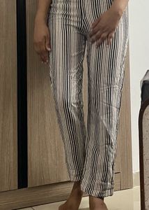 Cotton Striped Pants