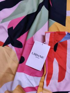 Colorful Abstract Print A-Line Dress