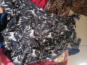 Leopard Print Short Sleeves top and full pant