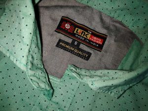Men's Green Printed Button-Up Shirt