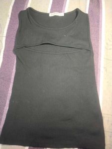 Ribbed Cut-Out Tank Top