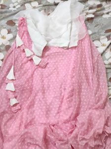 Pink Polka Dot Lehenga Choli