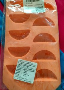 New Orange Slice Shaped Ice Tray Silicon
