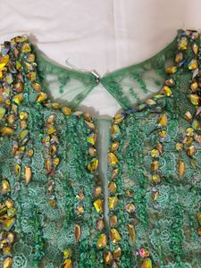 Stunning Embellished Green Gown