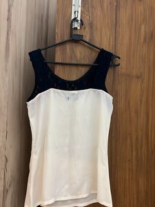 Elegant Black Lace Trim Top