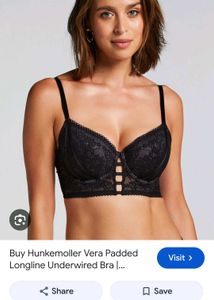 Hunkemoller Black Lace Longline Bra