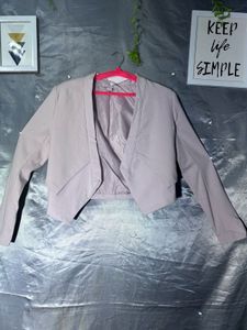Stylish Cropped Blazer Jacket