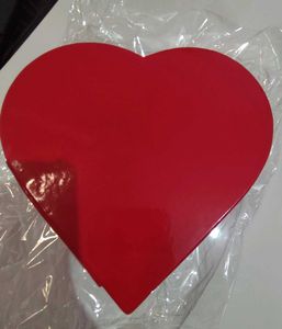 Red Heart Shaped Clutch Bag