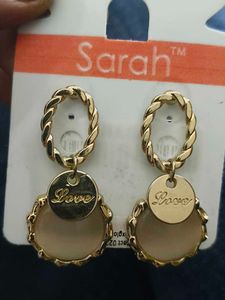 Anti Tarnish "Love" Hoop Earrings