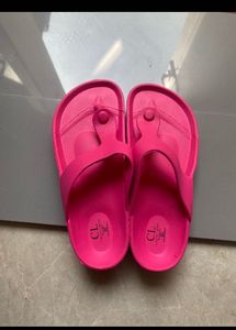Vibrant Pink Flip Flops