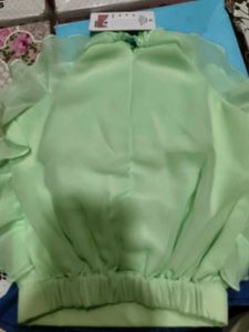 Cute Mint Green Ruffled Dress price negotiable