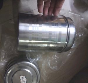 Steel Dibba And Small Tiffin