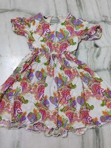 Colorful Paisley Print Dress