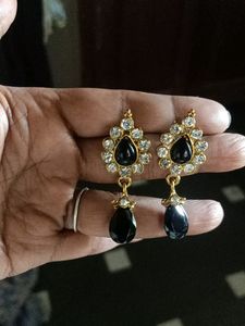 Black Stone Earrings