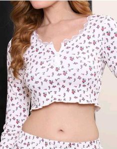 Shein Cute Floral Pajama Set