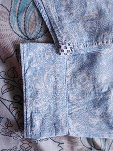 Celio Orvis Light Blue Paisley Button-Down