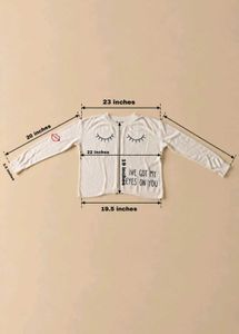 CREAM GRAPHIC EMBROIDERED SWEATER
