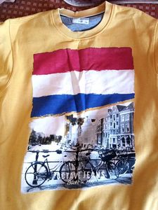 Yellow Graphic Sweatshirt