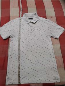 Men's Zara Man Star Print Polo Shirt