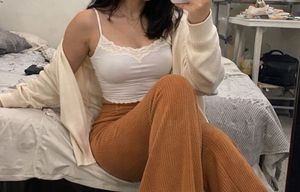 Cute Orange Flare Pants