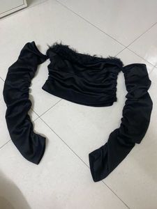 Chic Black Off-Shoulder Top