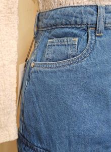 Cargo Denim Skirt