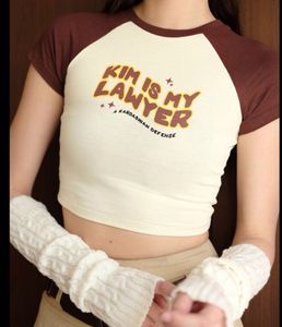 Kim Is My Lawyer Cropped T-Shirt