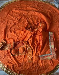 Navratri Vibrant Orange Lehenga Choli