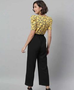 Yellow Floral Print Jumpsuit ❣️❣️