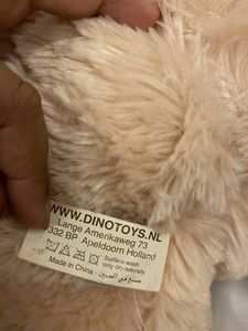 Cute Teddy Bear with "Be Mine" Heart