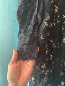 Elegant Black Lace Dress