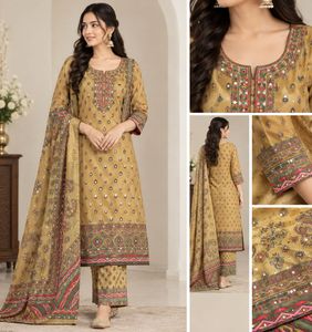 Embellished Kurta Set with Dupatta