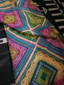Vibrant Bandhani Print Saree