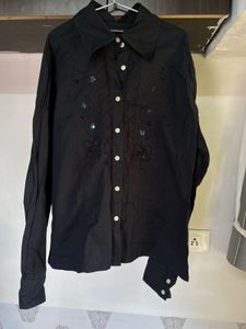 Black Embellished Shirt