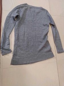 Cozy Grey Knit Sweater