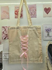 Ribbon Tote Bag ౨ৎ