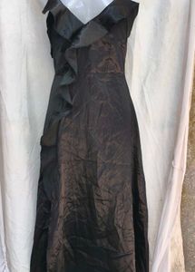 I. Elegant Black Ruffle Dress