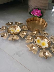 Lotus Diya Stand 10 inch