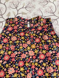 Floral Print Sleeveless Dress
