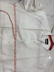 Classic Band Collar White Shirt