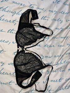 Black Lace Bra