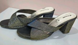 Sparkly Wedge Heels
